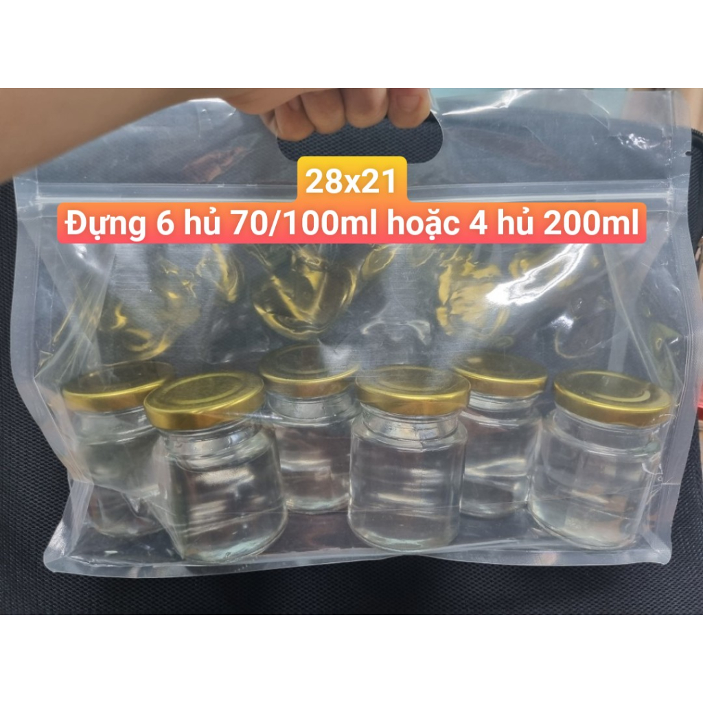 100 GRAM TÚI ZIP TRONG SUỐT