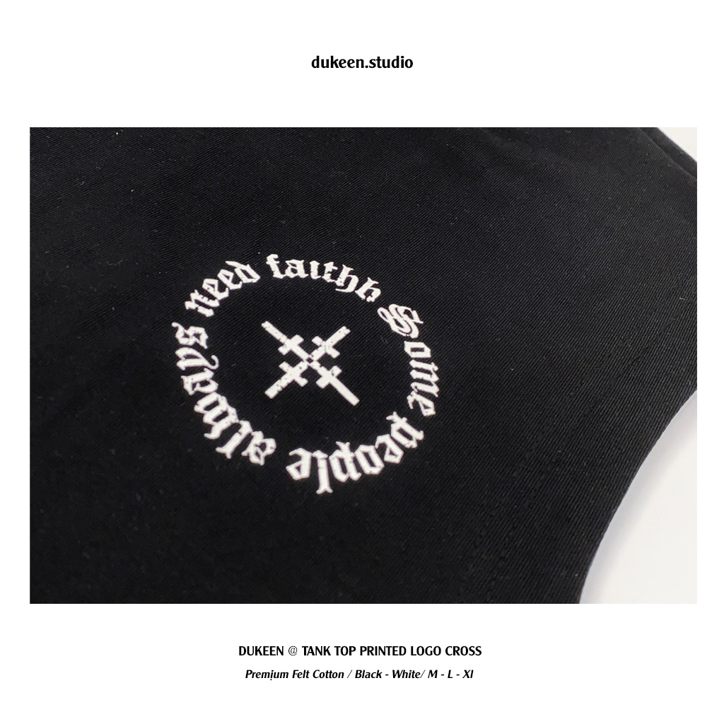 Áo Ba Lỗ Tanktop Local Brand DUKEEN Cotton In Lưới Form Rộng Nam Nữ Unisex