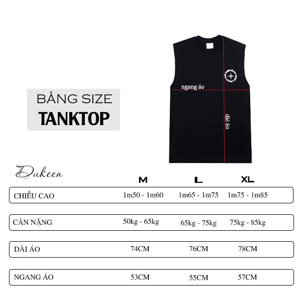 Áo Ba Lỗ Tanktop Local Brand DUKEEN Cotton In Lưới Form Rộng Nam Nữ Unisex