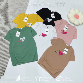 Áo Thun Thái Nữ Chữ Love Xịn Đẹp , Áo Thun Thái Shop YUNA Nhiều Màu Chất Êm Mền Thấm Hút Chữ Love