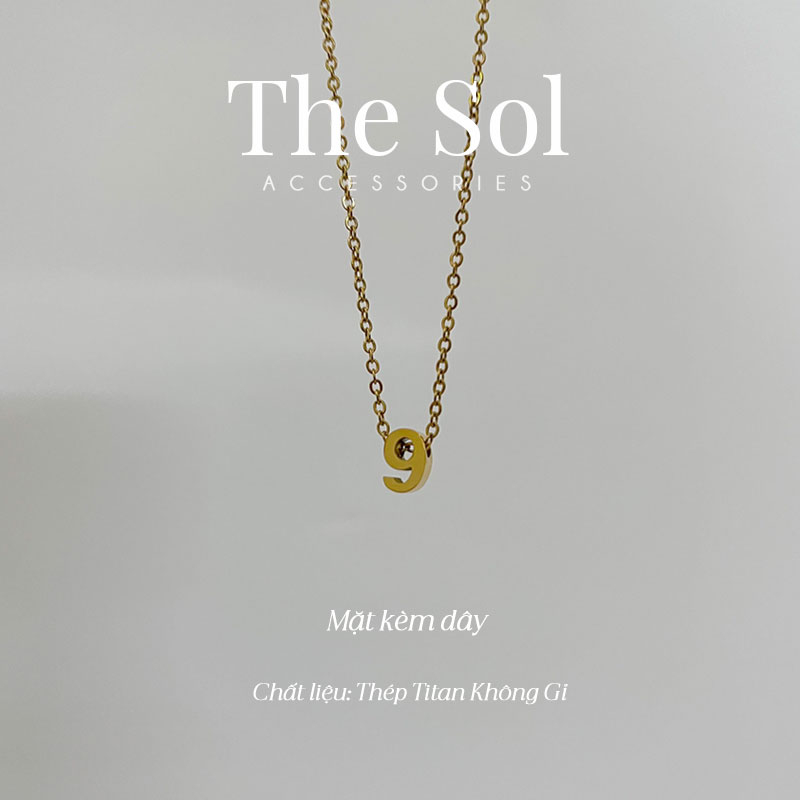 Dây Chuyền/ Vòng Cổ Thép Titan Mặt Số Theo Yêu Cầu thesol.accessories