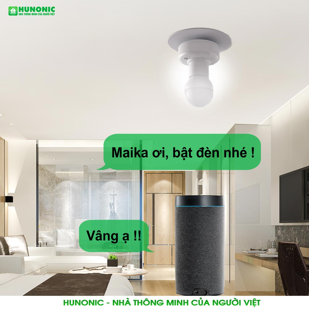 Đui Đèn Wifi Hunonic Điều Khiển Từ Xa Qua Điện Thoại,Tối Ưu Hóa Trải Nghiệm Chiếu Sáng