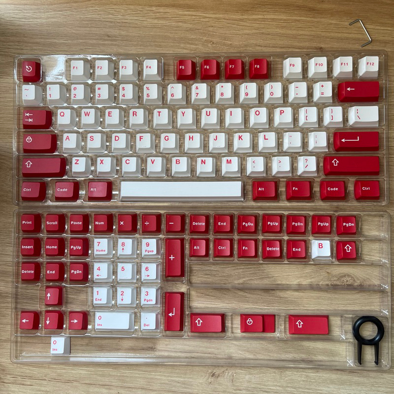 Keycap Classic red mix chơi nhiều layout giá rẻ cho bàn phím cơ