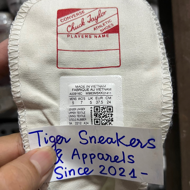 Tiger Sneakers - Giày Converse 1970s Plus Black chính hãng | A00916C