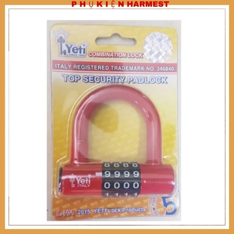 Ổ khóa số chữ U Hàng chính hãng