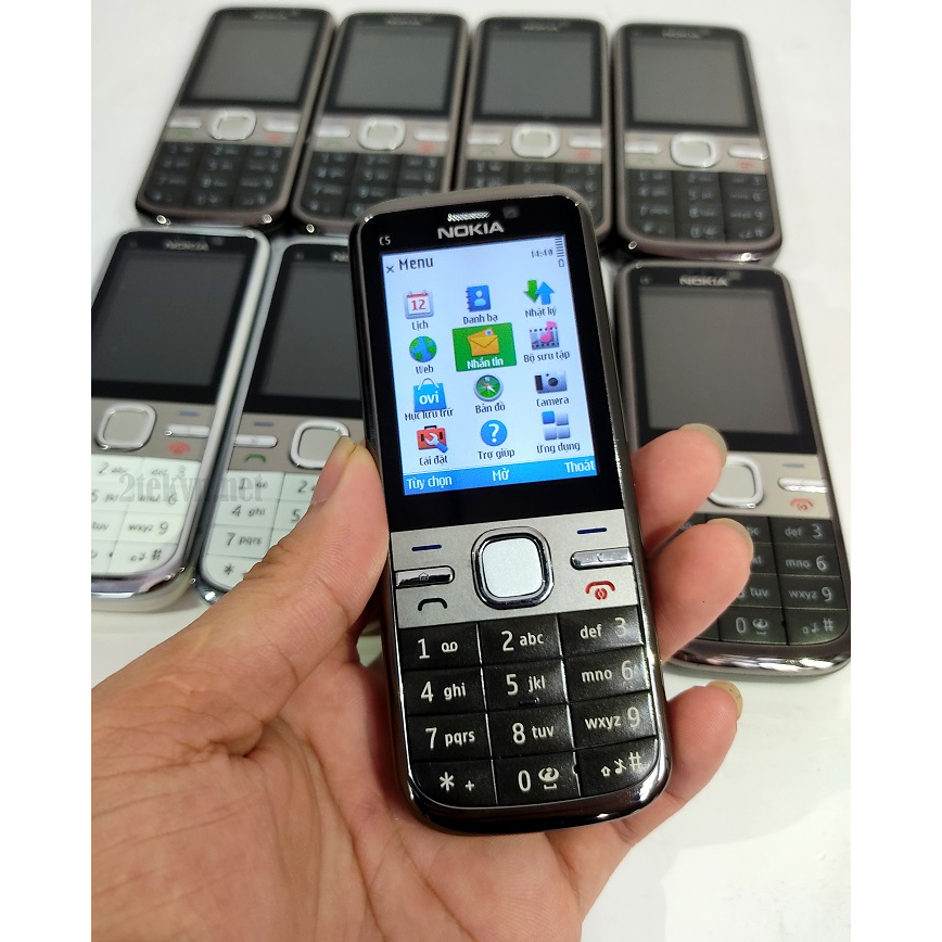Điện thoại Nokia C5-00 vỏ nhôm chính hãng hỗ trợ nghe gọi sóng khoẻ