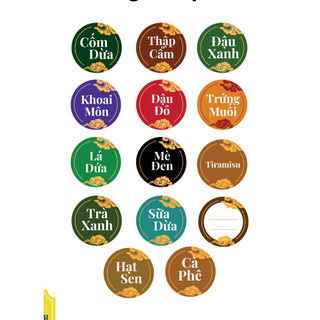 Tem Dán Nhân Bánh Trung Thu (10 Tem)