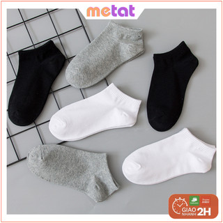 Tất lười nam nữ co dãn 4 chiều, tất cổ ngắn trơn chất cotton thấm hút mồ hôi - mê tất official