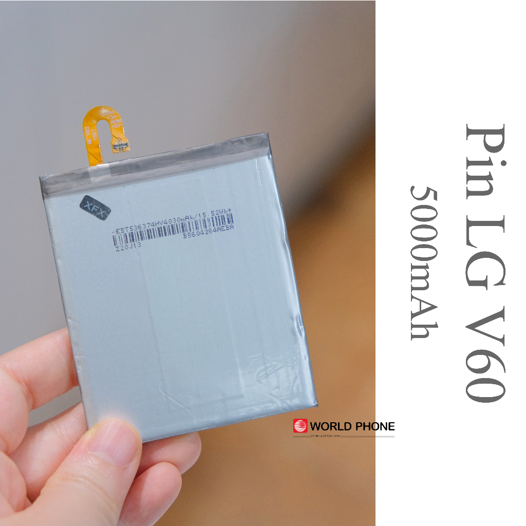 Pin LG V60 mới, mã pin BL-T46, dung lượng 5000mAh kèm keo dán lưng