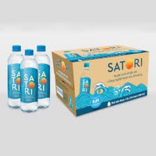 Thùng 24 chai nước uống tinh khiết hoàn lưu khoáng Satori 500ml