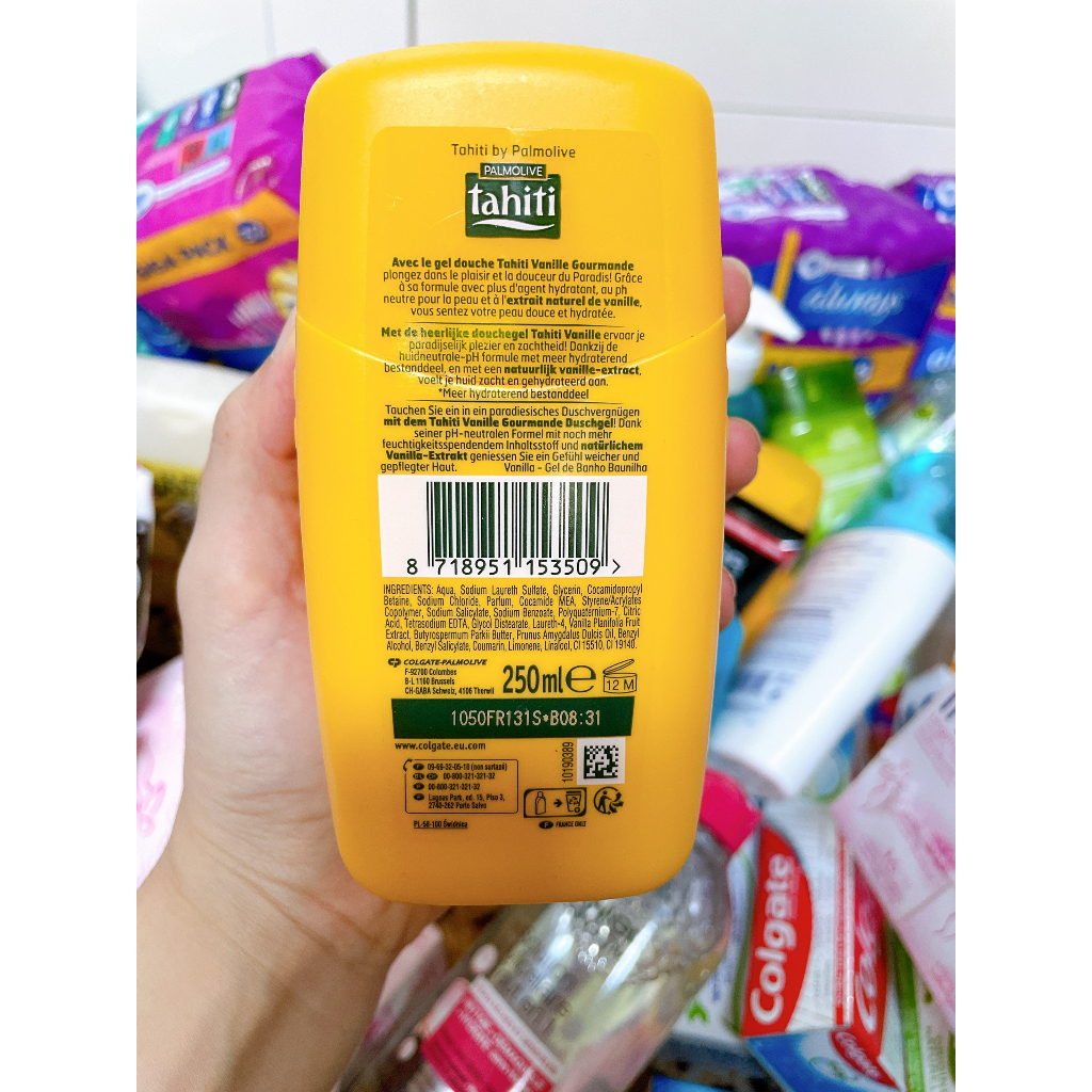 Sữa tắm Tahiti hương vanille 250ml của Pháp