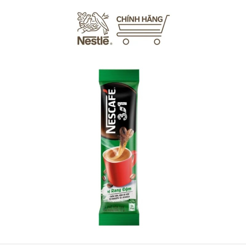 Cà phê hòa tan Nescafe 3 trong 1 Vị Rang Đậm - 46 gói