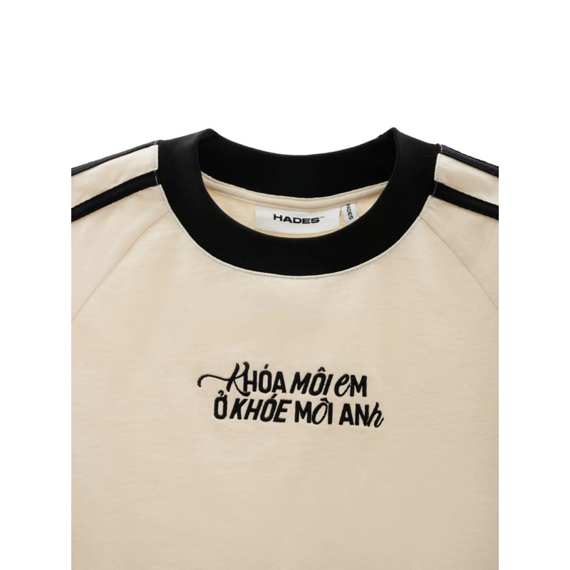 ÁO THUN NAM NỮ THÊU CHỮ KHOÁ MÔI EM Ở KHOÉ MÔI ANH 100% COTTON 250GSM