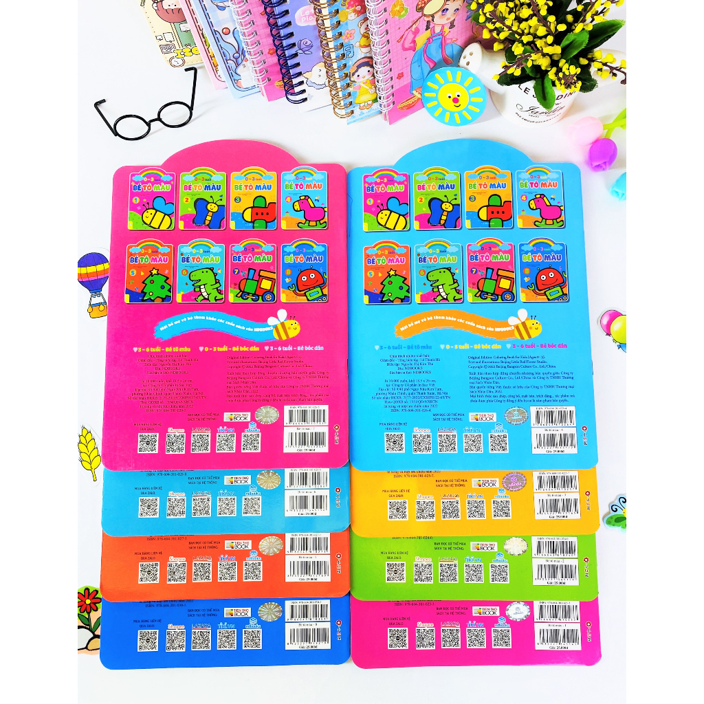 Sách - Combo 8 cuốn: Bé Tô Màu  - ndbooks