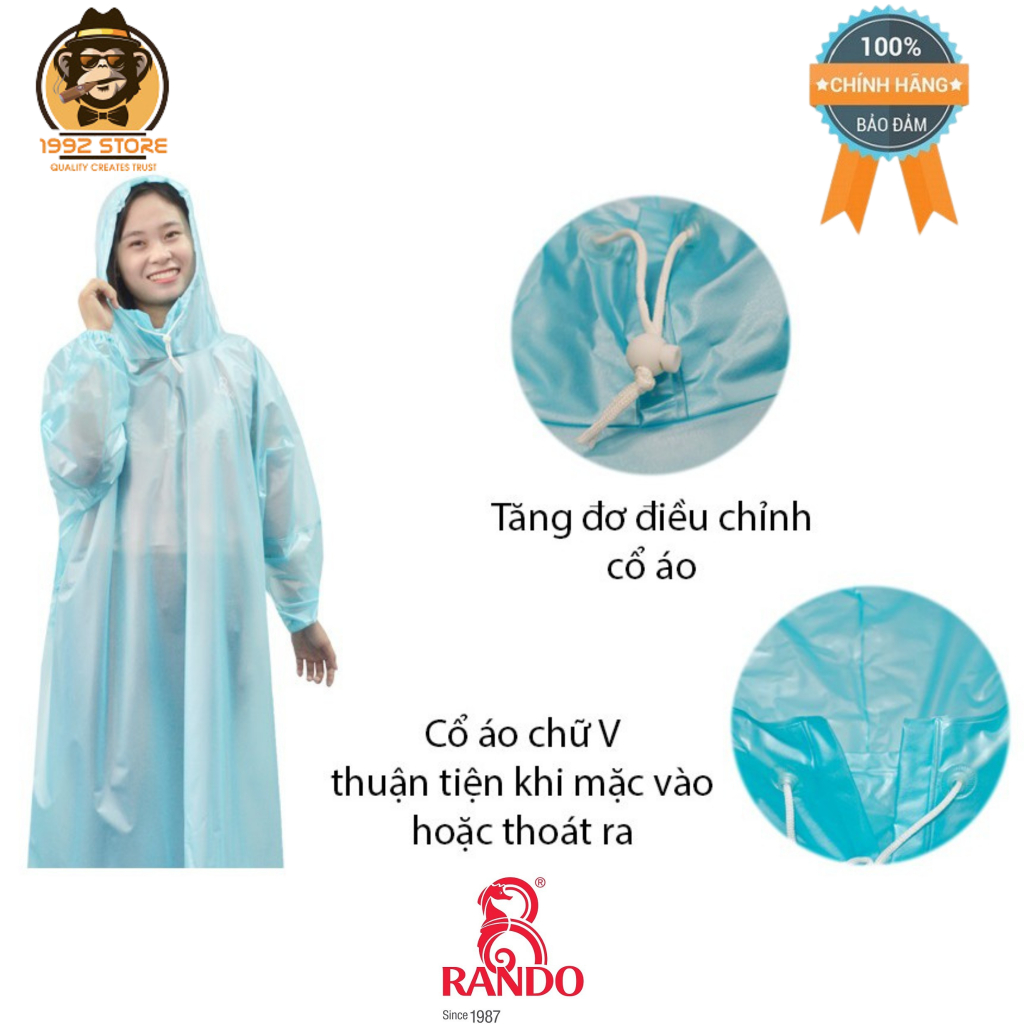 [ TIỆN LỢI} Áo mưa Rando Easy Trum “Trùm cực nhanh, bảo vệ toàn diện” APPC-10 -- 1992STORE