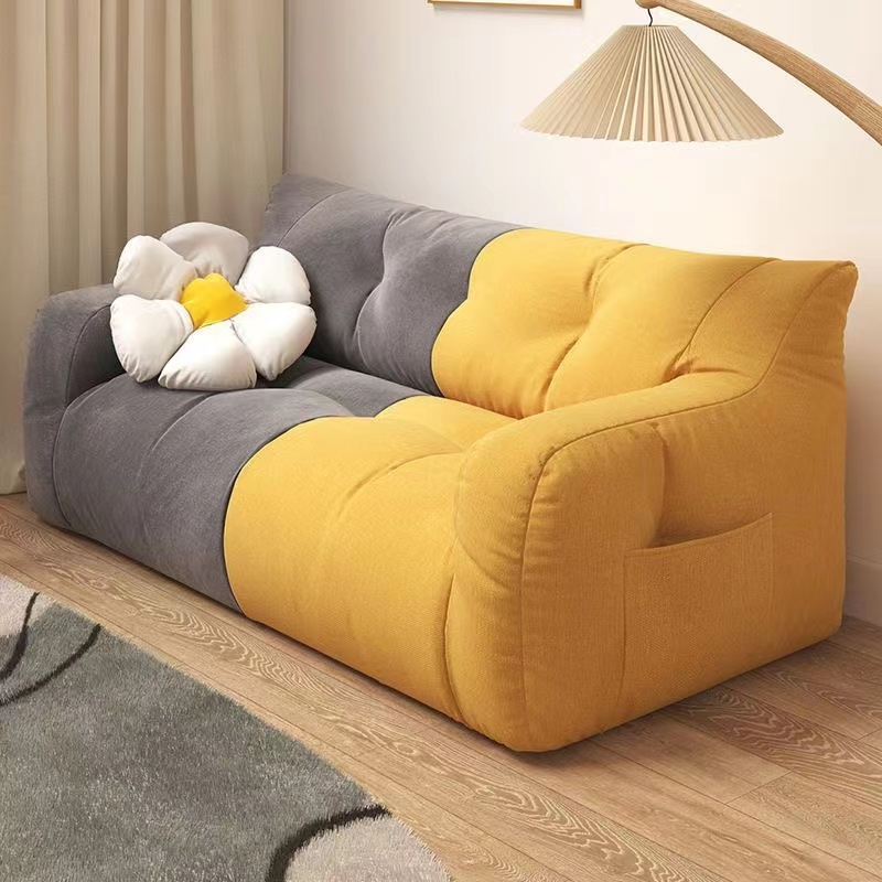 Ghế Sofa mềm bông vải kết thúc hạt điền thoải mái và nhẹ phòng khách phòng ngủ phù hợp