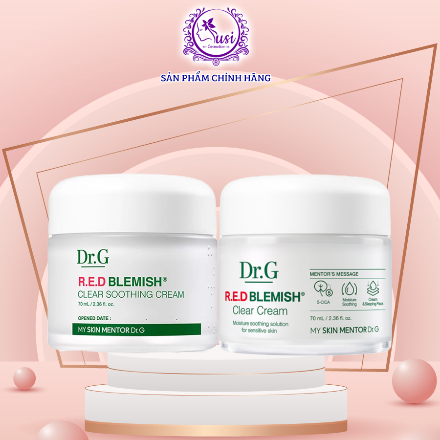 Kem dưỡng ẩm và phục hồi Dr.G R.E.D Blemish Clear Soothing Cream 70ml