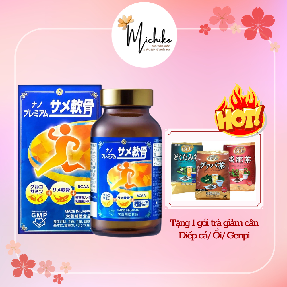 Viên uống sụn vi cá nano premium Nichiei Bussan Nhật Bản150 viên