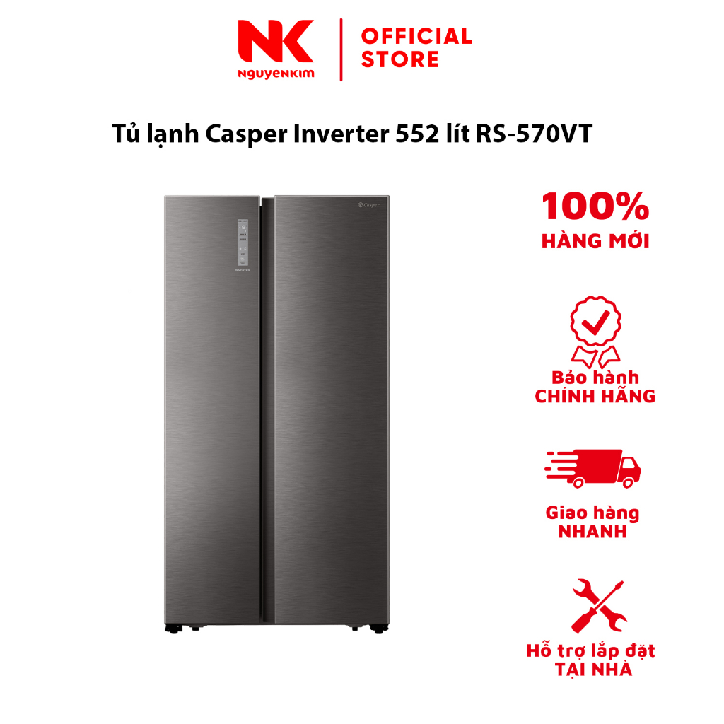 Tủ lạnh Casper Inverter 552 lít RS-570VT