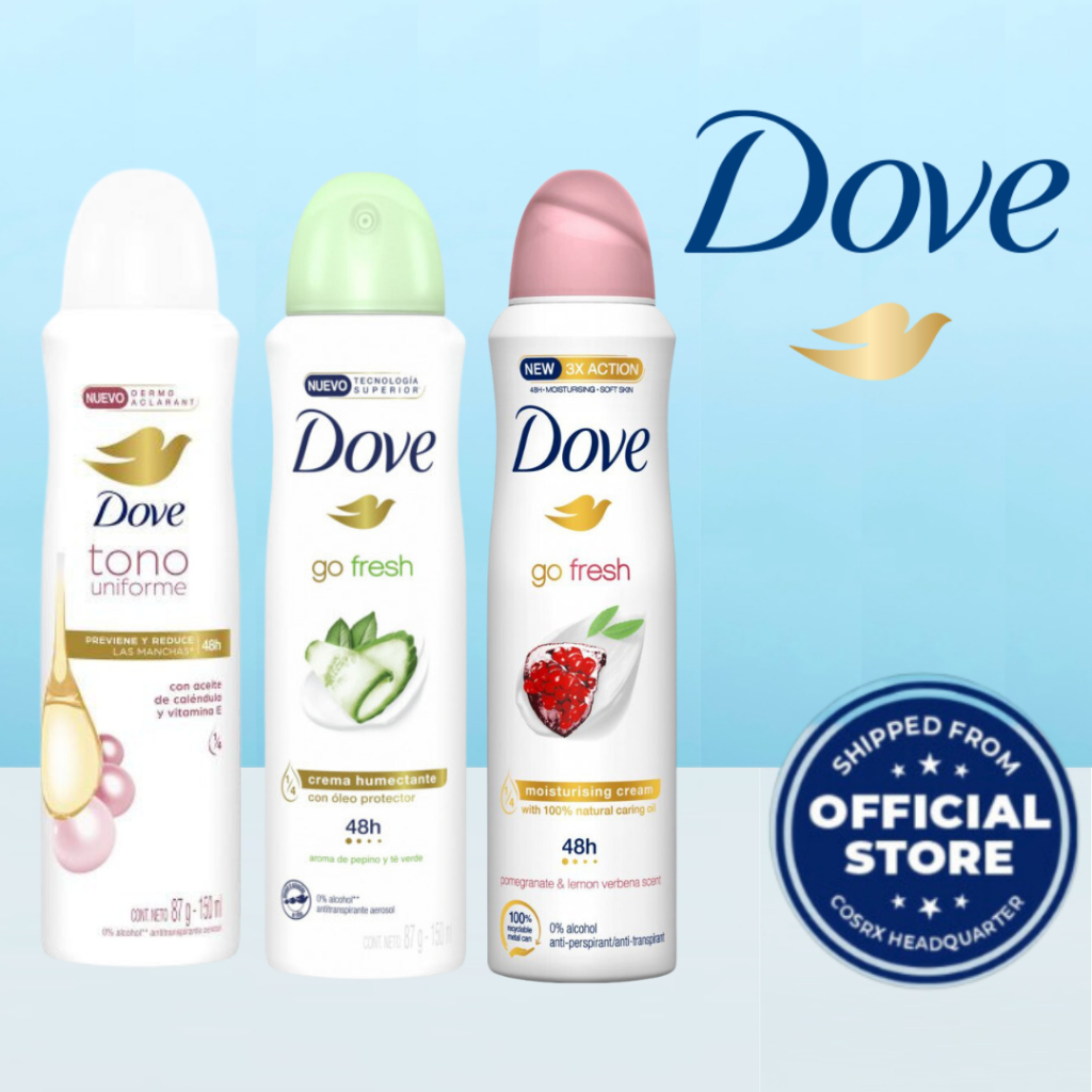 Xịt khử mùi toàn thân Dove 150ml USA