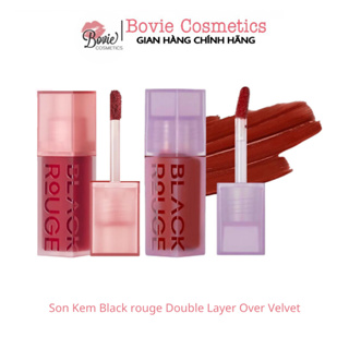 Son Kem Black rouge Double Layer Over Velvet Màu DL01 DL02 DL03 DL04 DL05 DL06