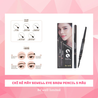 Chì kẻ mày be’well eye brow pencil 5 màu