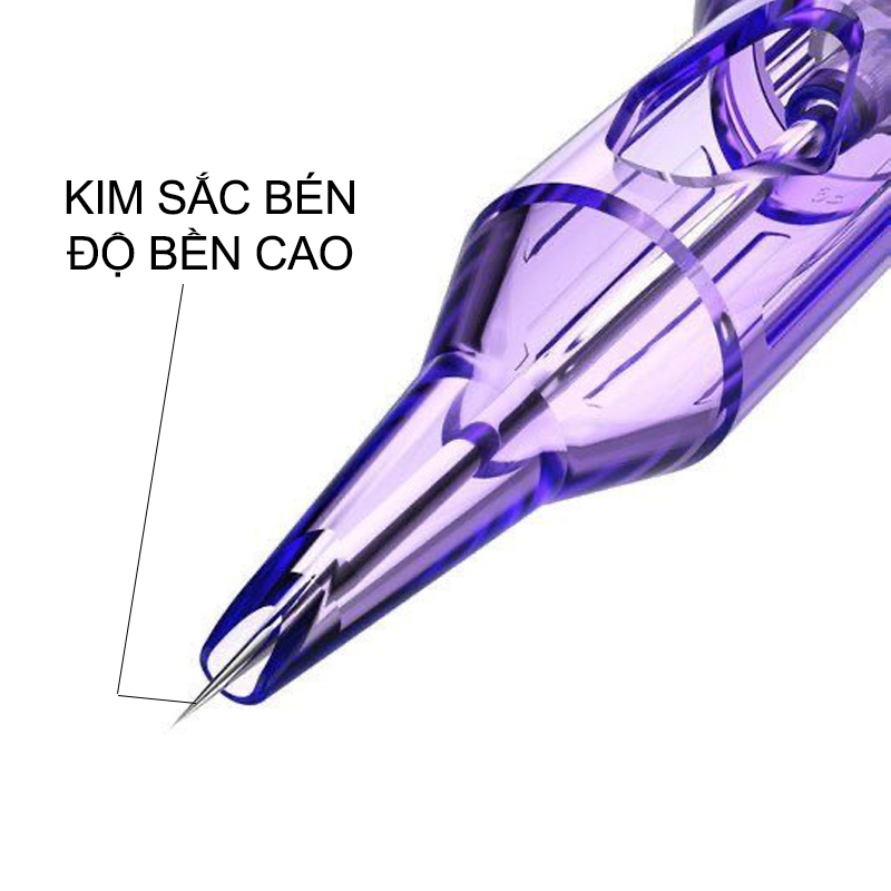 Kim phun xăm Mast Pro tím dùng cho máy pen chính hãng 1 hộp 10 cây