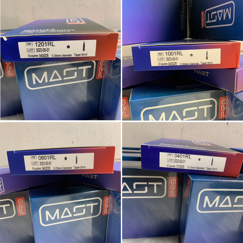 Kim phun xăm Mast Pro tím dùng cho máy pen chính hãng 1 hộp 10 cây