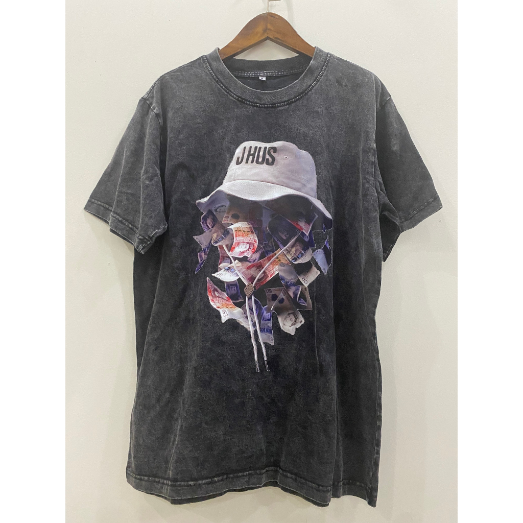 ÁO THUN ĐEN WASH COMMON SENSE 100% COTTON CO GIÃN 2 CHIỀU