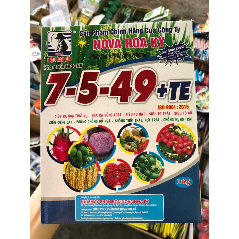 7-5-49+TE NOVA HOA KỲ (hộp 1kg)