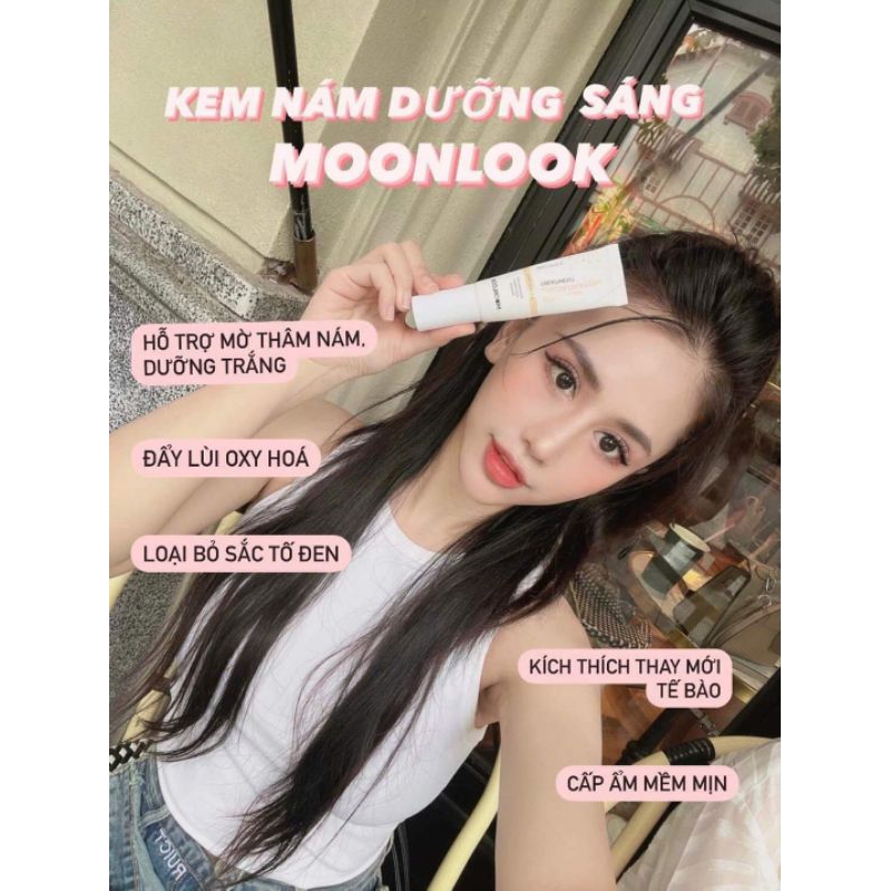 Kem giảm nám dưỡng trắng 𝐀𝐝𝐯𝐚𝐧𝐜𝐞𝐝 𝐃𝐢𝐬𝐜𝐨𝐥𝐨𝐫𝐚𝐭𝐢𝐨𝐧 𝐓𝐫𝐞𝐚𝐭𝐦𝐞𝐧𝐭 𝐌𝐨𝐨𝐧𝐋𝐨𝐨𝐤,Kem Nám Moon Look Thế Hệ Mới