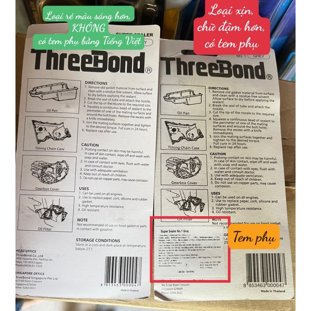 KEO TẠO GIOĂNG LÀM KÍN CHỐNG RÒ RỈ THREEBOND