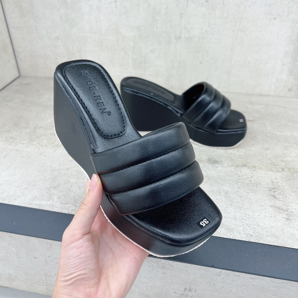 Min's Shoes - Sandal Dép Quai Ngang Đế Bánh Mì S525