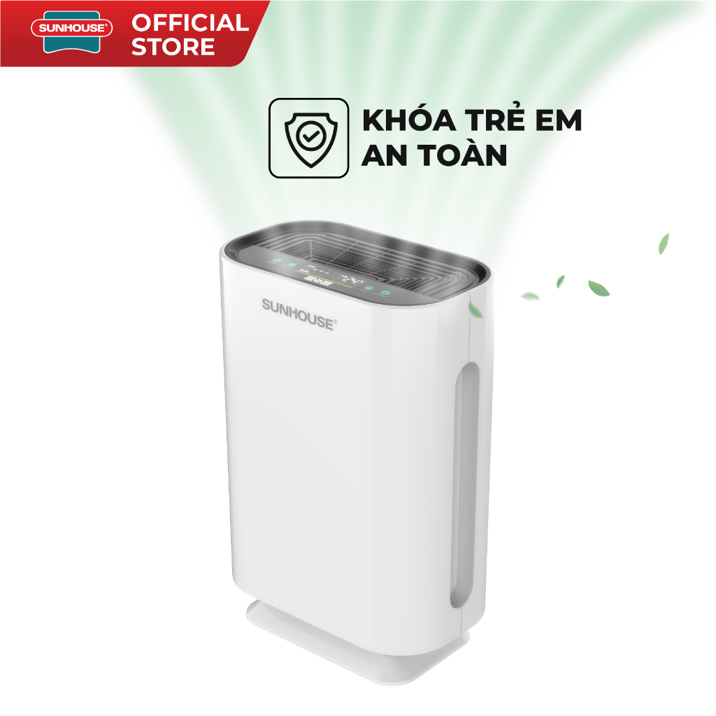 Máy lọc không khí Sunhouse SHD-20AP9718 diện tích sử dụng 25m2 | 3 lớp màng lọc sạch bụi bẩn | 2 chế độ vận hành