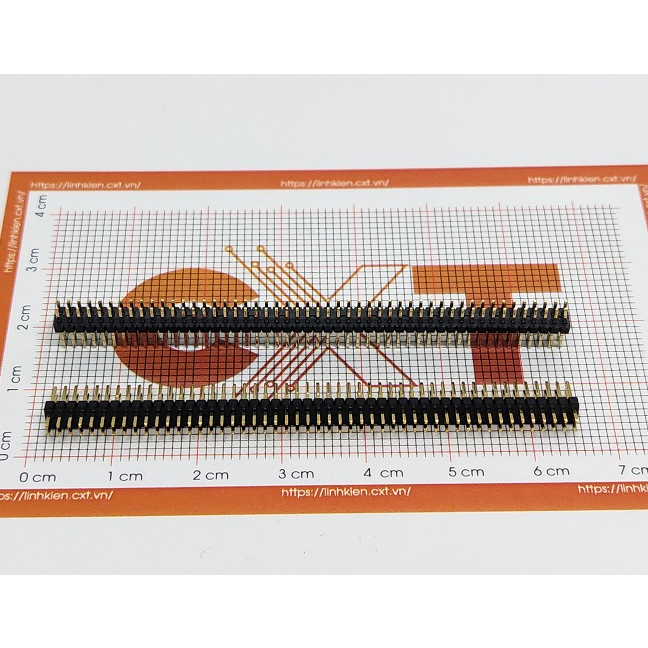 Jump đực đôi 1.27mm - Chân Thẳng