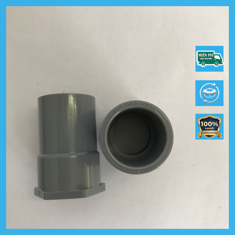 Nối ren trong 27 –  uPVC HOA SEN - loại dày