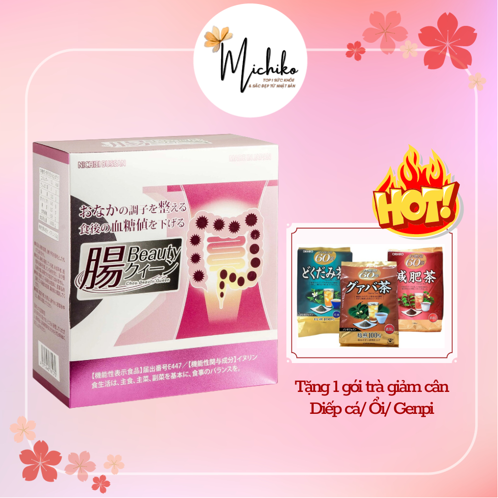 Bột uống men lợi khuẩn Nichiei Bussan Chou Beauty Queen 30 gói