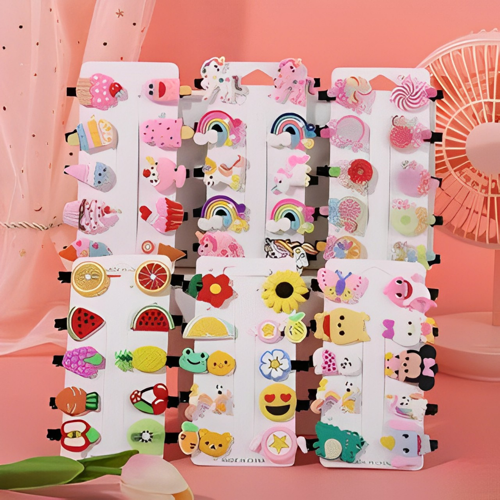 Set 10 Kẹp Tóc Siêu Xinh Cho Bé Mã 02