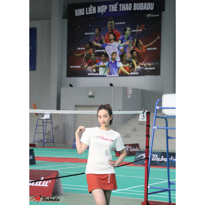 VÁY CẦU LÔNG MÀU CAM BUBADU CHÍNH HÃNG