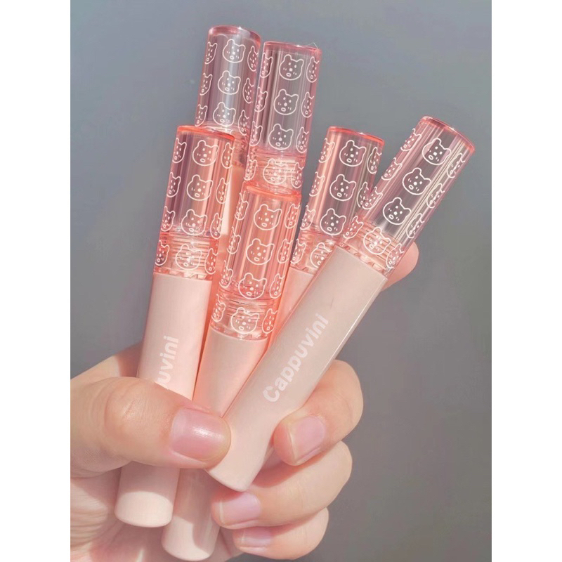 Son Gấu hồng Cappuvini siêu lì bền màu , màu N08 sang trọng tôn da