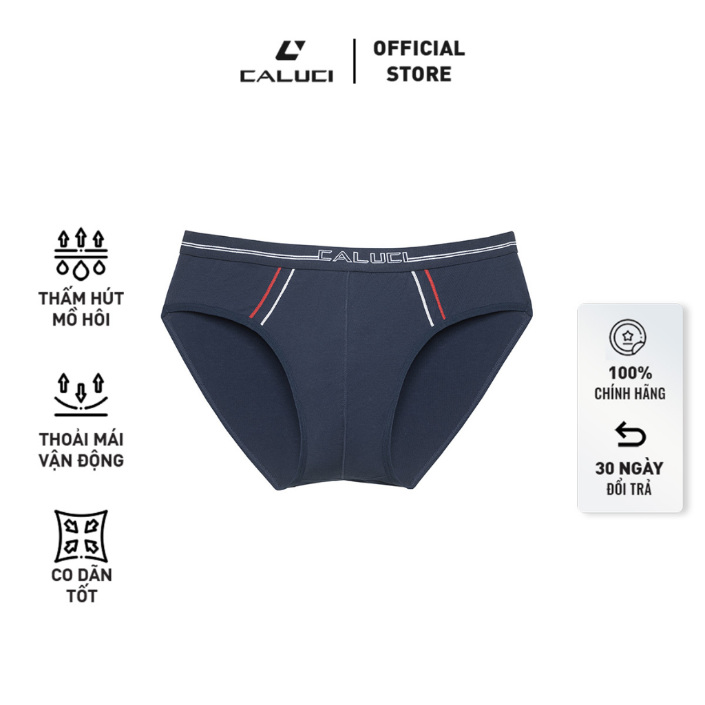 Quần lót nam CALUCI dáng brief thiết kế với 3 màu sắc cơ bản, chất liệu thoáng mát, bền màu, thoải mái CBF-19