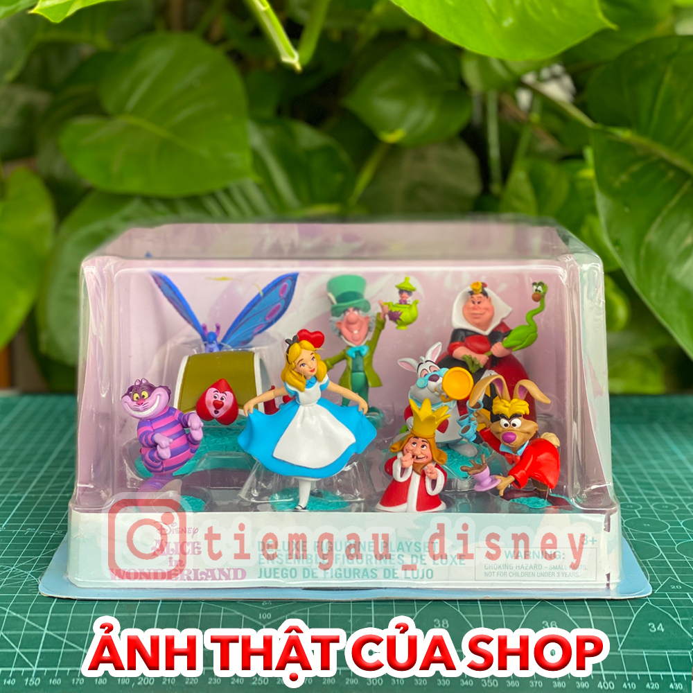 Bộ đồ chơi cao cấp các nhân vật trong phim Alice in Wonderland năm 1951  - Chính hãng Disney