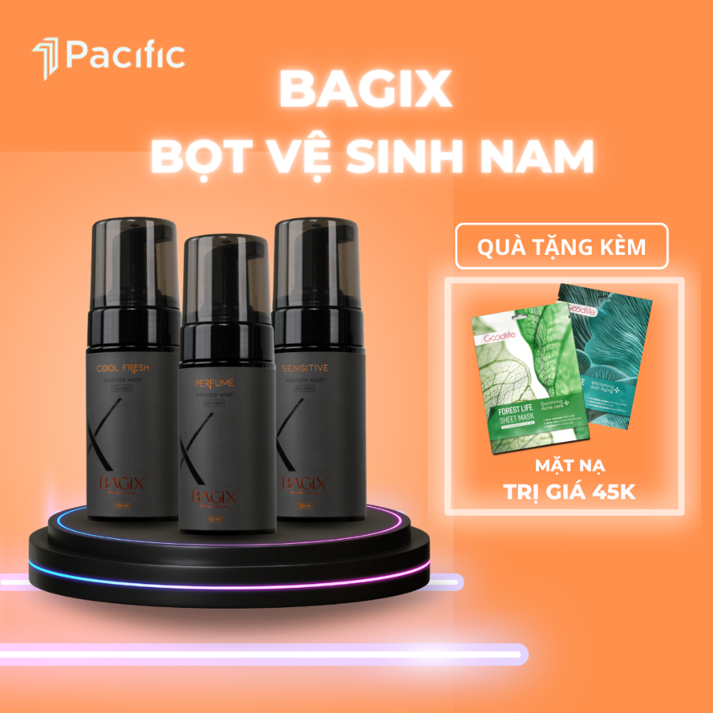 Dung dịch vệ sinh nam dạng bọt Bagix For Men 100ml