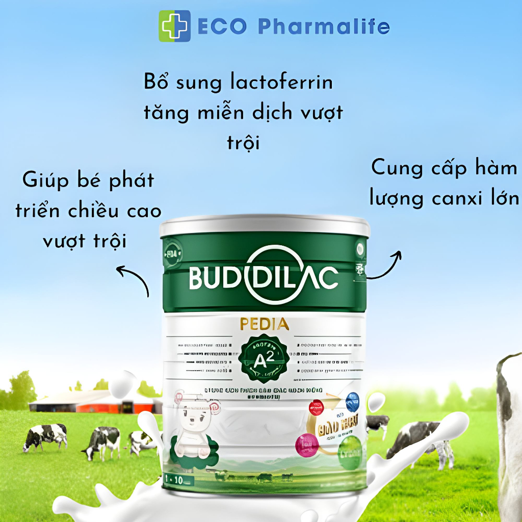Sữa Bột Buddilac Pedia Lon 900g - Giúp Bé Ăn Ngon, Tăng Cân, Phát Triển Toàn Diện