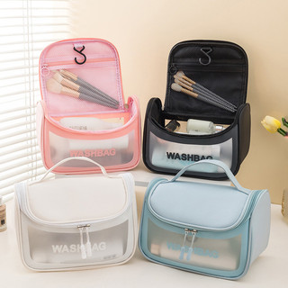 túi WASHBAG dạng hộp có nắp khoá đựng mỹ phẩm, đựng đồ trang điểm đi du lịch chống thấm nước