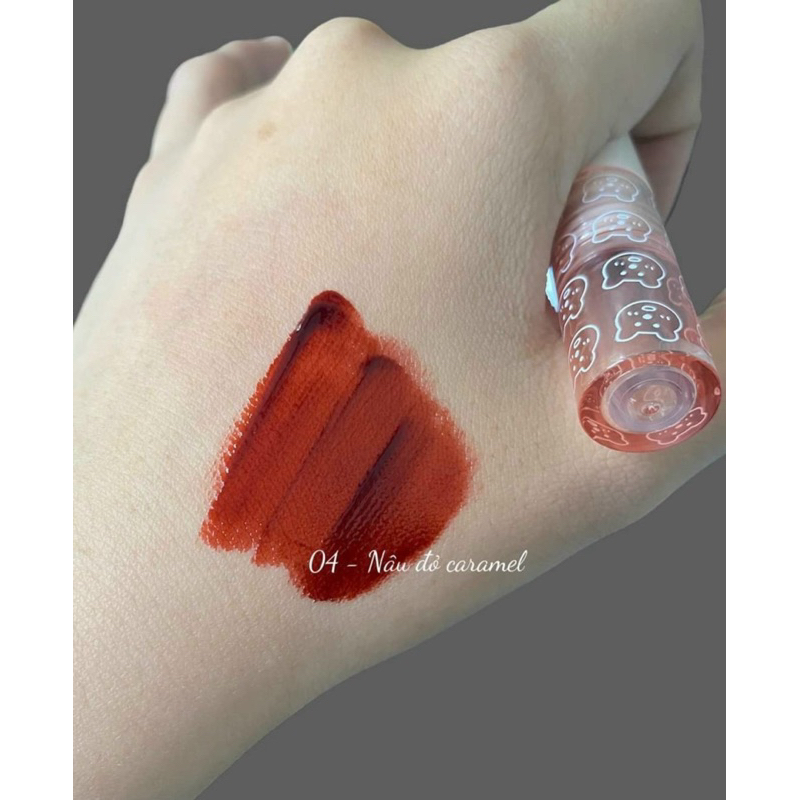 Son Gấu hồng Cappuvini siêu lì bền màu , màu N08 sang trọng tôn da