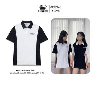 Áo Polo Local Brand Dukeen Unisex Essentials Line PL010/Trắng