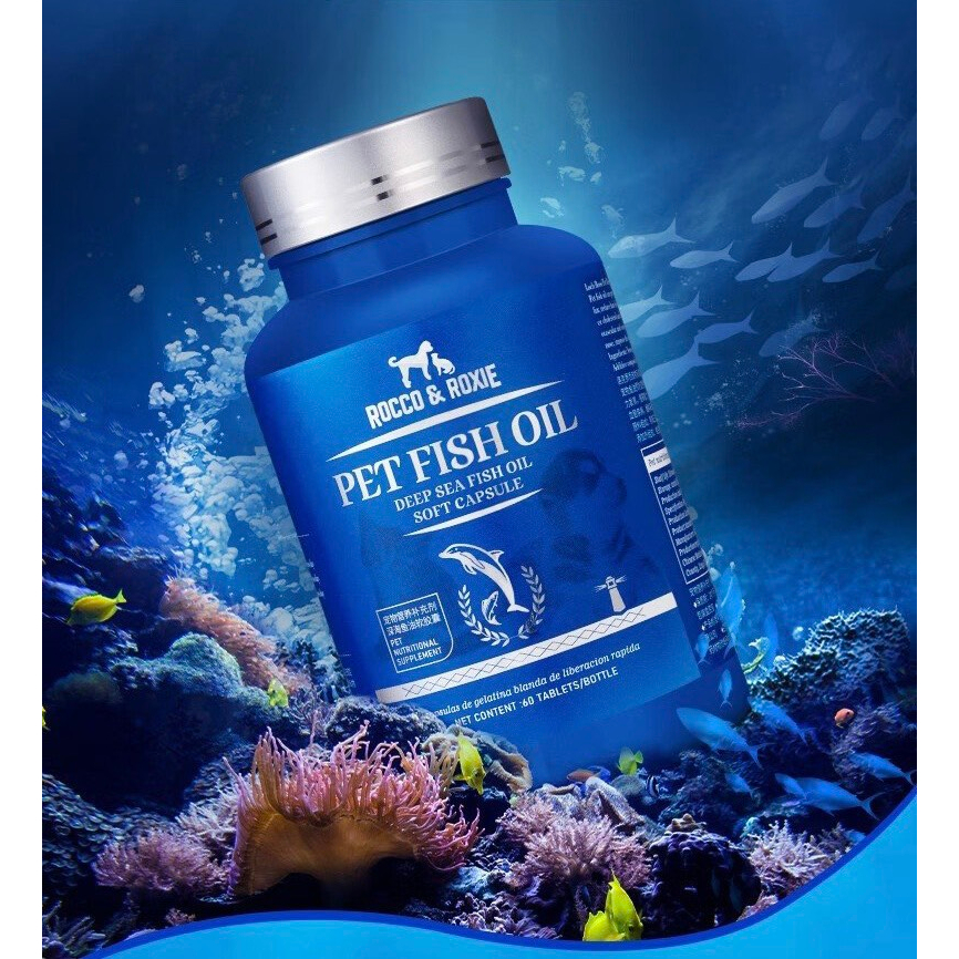 VIÊN DẦU CÁ ROCCO CHO CHÓ MÈO BỔ SUNG OMEGA3 CHO DA VÀ LÔNG