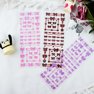 Sticker tấm hình nơ trang trí Toploader, Sổ