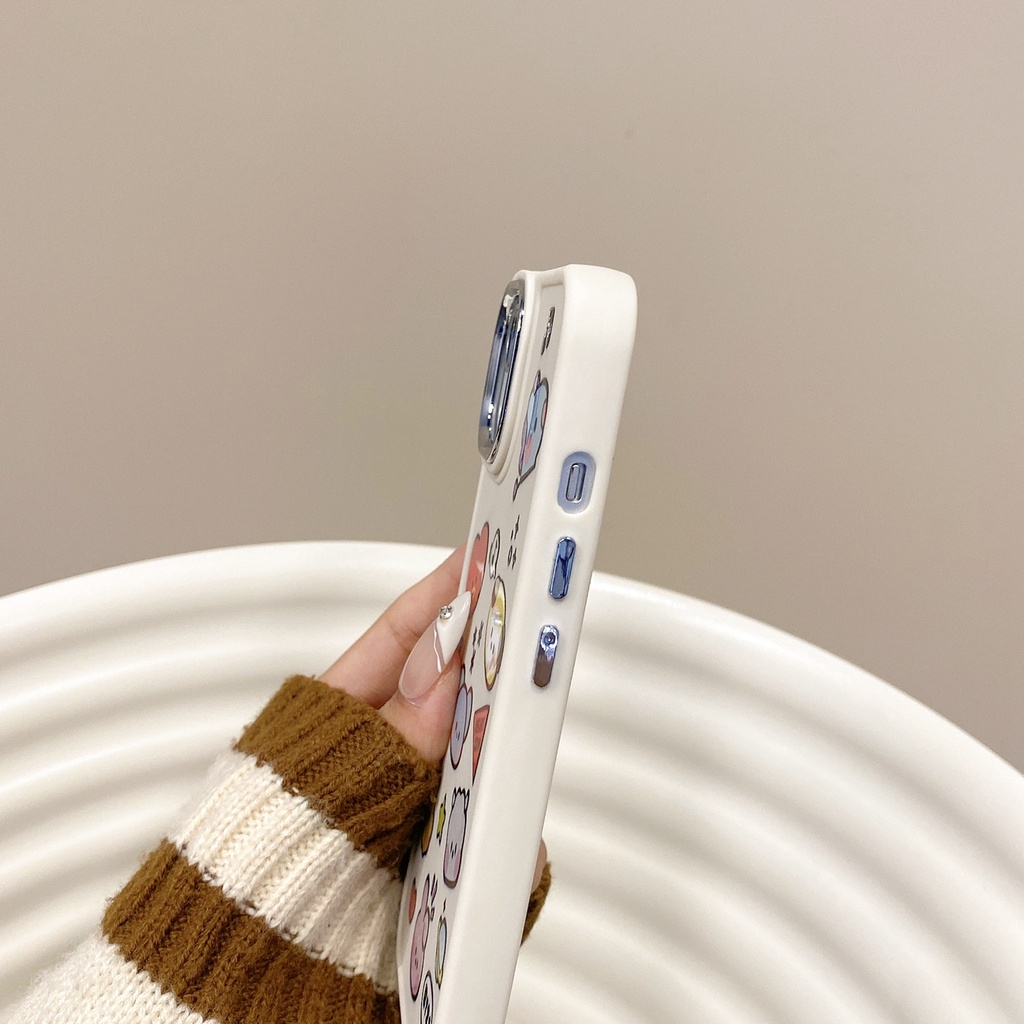 Ốp điện thoại TPU silicon mềm dáng vuông hoạt hình cho iPhone 14 Pro max 13 Pro Max 12 Pro Max 11 xr xs sg1035